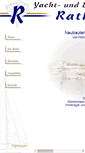 Mobile Screenshot of bootswerft-rathje.de